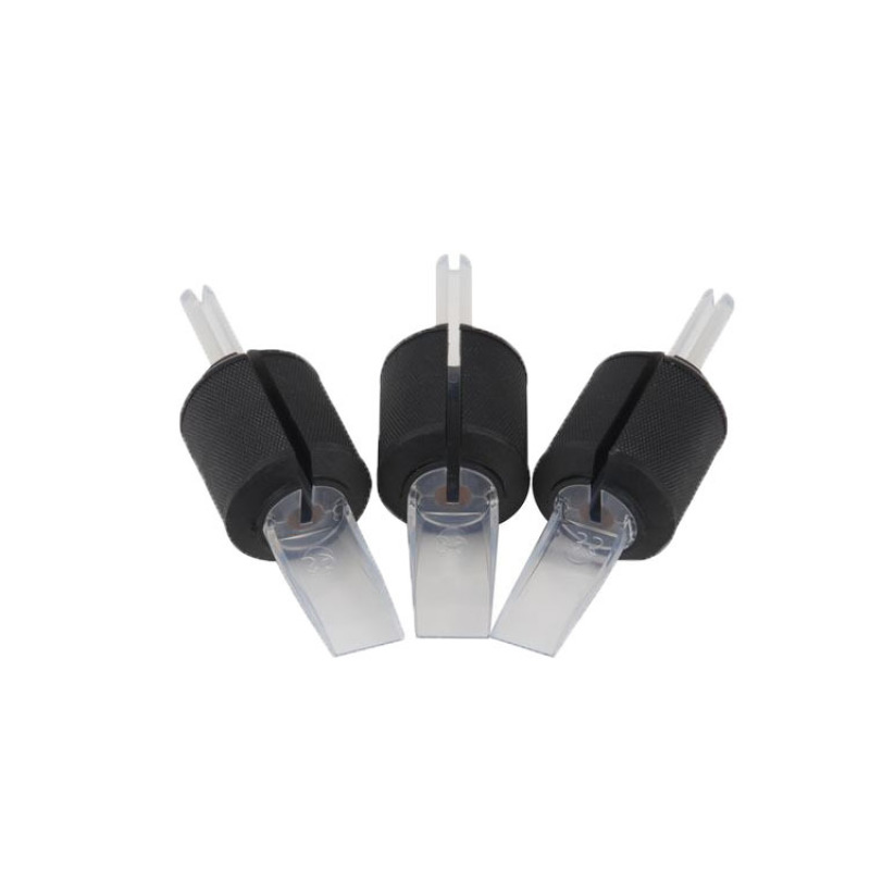 Disposable Tattoo Tubes,Grips,Black Long Tips,30MM,Big Flat